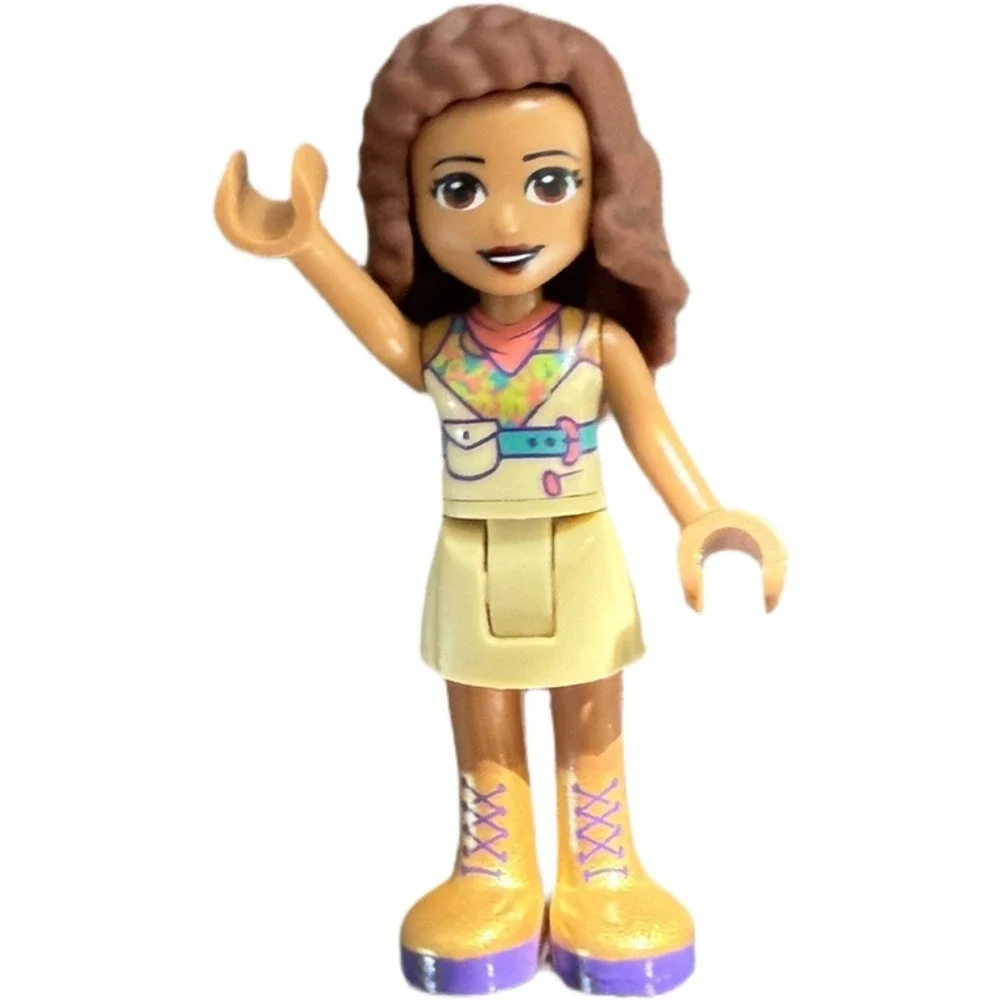 Lego Friends Olivia and Stephanie Mini Figures Mini Fig Helmet Accessory Cupcak